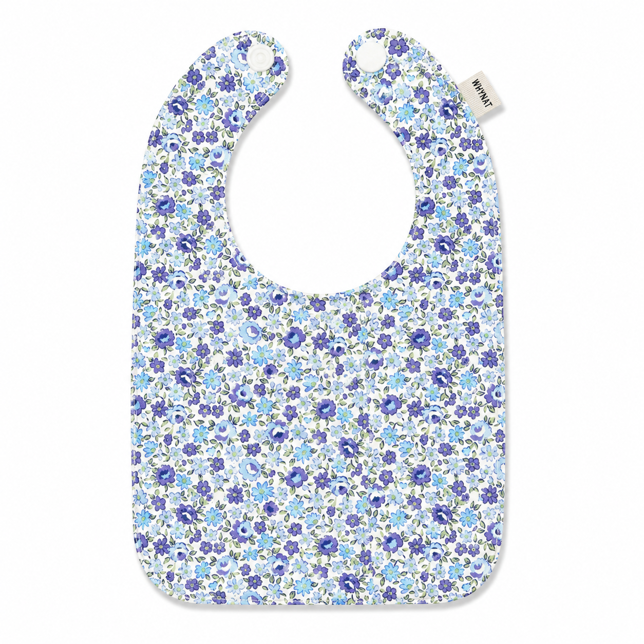 Babero Flores Azules Bordado 1 Babero Flores Azules Bordado